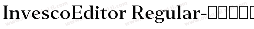 InvescoEditor Regular字体转换